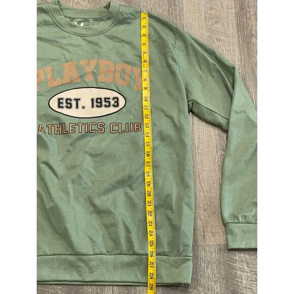Playboy Sweatshirt - Crewneck - Green - XL - NWOT - Picture 3 of 5